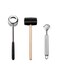 PCS Coconut Opener Tool Set,Coconut Scraper,Coconut Stainless Shell Puncher Knife, Rubber Hammer
