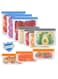 10 Pack Safe Reusable Food Containers,Food Bags , Leakproof Reusable Freezer Bags, BPA Free Reusable Storage Bags,for Lunch Marinate Food Travel,Food Containers
