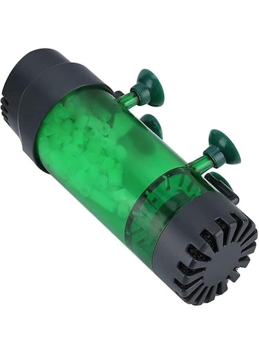 B&amp;K Fluidized Moving Bubble Bio Media Reactor for Aquarium Fish Tank with Air Stone and Sponge Filter (LH-300)