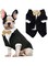 Dog Tuxedo, Formal Dog Clothes Shirt Costume Wedding Attire Party Bow Tie Suit, Dog Outfit for Small Medium Large Dogs Cats, Halloween Pet Costumes Birthday Puppy Clothing Christmas Apparel (L)