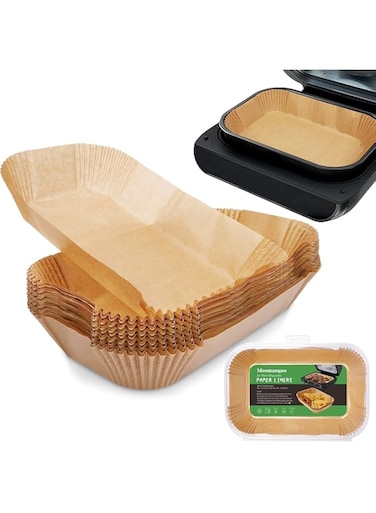 Air Fryer Liners For Ninja Smart XL Air Fryer,120Pcs Air Fryer Liners Disposable For Ninja FG551 6-in-1 Grill Air Fryer Parchment Paper Rectangular For Ninja Foodi Air Fryer Accessories Baking
