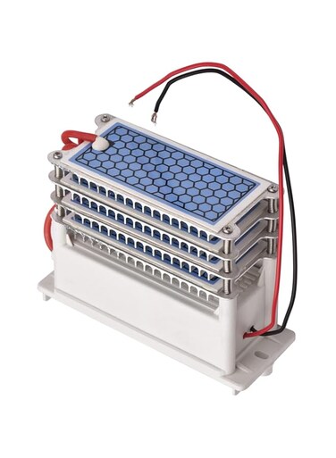 OUNA AC220V Ozone Generator Integrated Ceramic Ozone Plate Washable Air Purifier for Bathroom Kitchen Living Room Remove Smoking Cooking Pets Odor 40,000mg/h