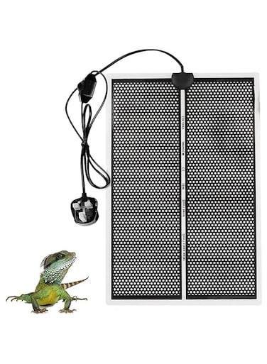 ELECDON Reptile Pet Heating Pad, Temperature Adjustment, 20W 16.5x11IN Waterproof Reptile Heat Mat Under Tank Pad for Reptiles Tortoise Snakes Lizard Gecko Hermit Crab Turtle Amphibians