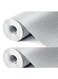 Shelf Liner for Kitchen (2 Rolls (45 x 150cm) Non-Adhesive Drawer Mats, Non-Slip Food Grade EVA Drawer Liner, Stain-Proof Liner for Shelf, Refrigerator, Cupboard, and Desk ( Grey )