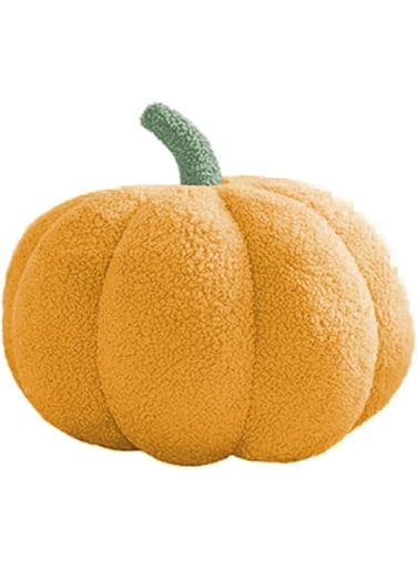 TOMVAES Halloween Pumpkin Pillows 11.8 Inch 3D Pumpkin Throw Pillows Pumpkin Sofa Throw Pillow Cushion Home Decor for Car Bedroom Sofa Couch Living Room (Yellow)