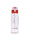 Water Bottle Red/Clear 550ml