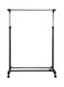 Single Bar Hanger With Shoe Rack Black/Silver 83x43x93.5cm