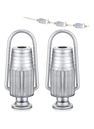 Azonee 2 pcs Clothesline Tightener Metal Line Tight Grips Tools Aluminium for Pulleys and Fixed Clothes Lines Household Laundry Supplies