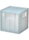 Ikea Storage Box With Lid, Transparent Grey-Blue, 16.5X16.5X16.5-PANSARTAX605.150.20