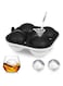 Large Ice Cube Trays, 4 Ice Balls Maker with Lids &amp; Bonus Funnel, BPA Free Round Silicone Ice Cube Molds, Reusable Sphere Ice Tray for Drinks