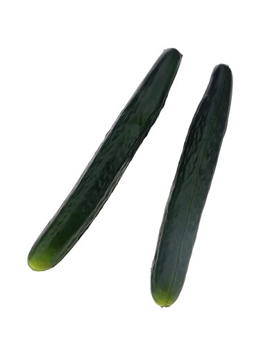 JZS 2Pcs PU Artificial Cucumber Fake Vegetable Pepino Decoration Simulation Green Cucumber Model Lifelike for Home Kitchen House Table Show Decor Party Fake Green Realistic Vegetable Faux Model Props
