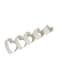 5-Piece Heart Shapepastry Cutter Set White