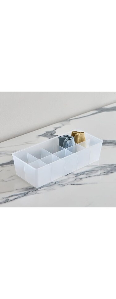 Home Box Inaya 10-Compartment Drawer Organiser - 30.7x13.8x7.8 cm