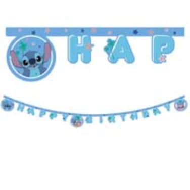 Stitch &amp; Angel FSC &ldquo;Happy Birthday&rdquo; Die-Cut Paper Banner 1Ct