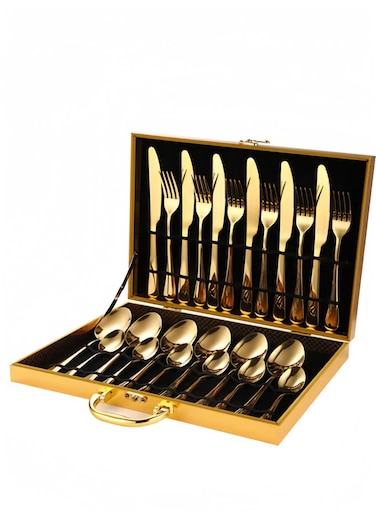 Stainless Steel Cutlery Set Gold