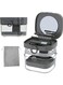Case Retainer Cleaning Case with Retainer Removal Tool and Brush, No-Leak Denture Bath Box Cup, Complete Clean Care for Clear Braces, Mouth Guard, Night Guard &amp; Retainers (Grey)
