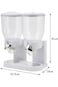 Airtight Cereal Indispensable Dry Food Dispenser Storage Box 20lbs Cereal Dispenser.
