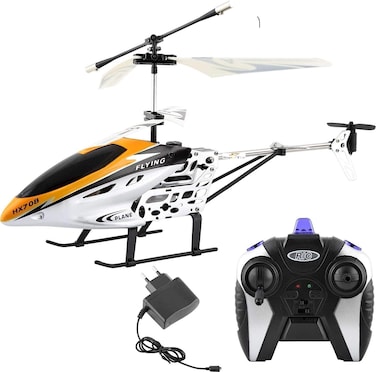 AL ARQAM Helicopter V-MAX Hx-708 Original Radio Remote Controlled Helicopter with Rechargeable Battery And Unbreakable Blades -(Multicolor)
