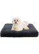 DELIFIR Washable Small Dog Bed - Plush Soft and Comfortable Puppy and Cat Bed Waterproof and Anti-Slip Bottom Washable Pet Sleeping Mat for Cats Puppies Small Meium Dogs（Dark Gray，75L* 50W * 8TH CM）
