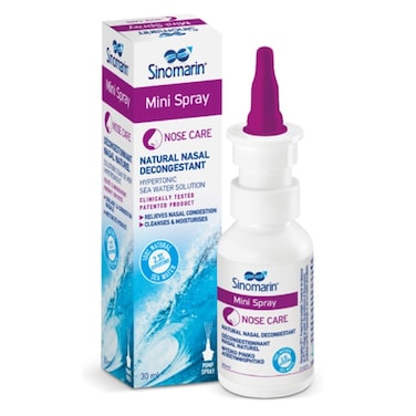 Sinomarin Natural Nasal Decongestant Mini Hypertonic Nasal Spray 30ml