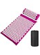 LOOX Relieve Stress Acupressure Mat with Pillow Set (Pink)