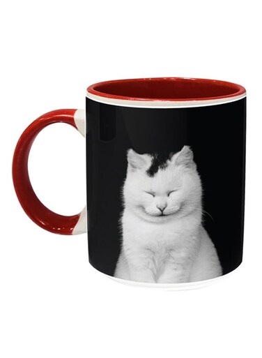 Cute Cats Printed Coffee Mug Black/White/Red