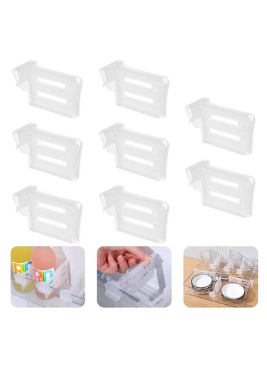 8Pcs Fridge Divider Refrigerator Door Organizer Drawer Adjustable Separators