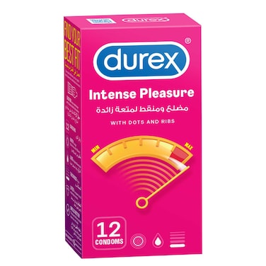 Durex Intense Pleasure Condoms 12s