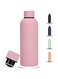 Generic water bottle stainsteel water bottle double wall insulated 750ml school water bottles stainless water bottle for kids heavy duty water bottle (pink)
