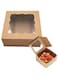 DAYONG Bakery Boxes, Cake Boxes-12ps with Clear Window. Cookie Boxes for Gift Giving. Disposable Cake Box for Pastries, Cookies, Pie, Donuts, Cupcakes