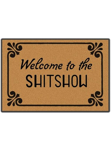 Accssoey Welcome to Doormat Entrance Floor Mat Funny Doormat Door Mat Decorative Indoor Outdoor Doormat 23.6 15.7 inch Machine Washable