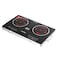 STARGOLD Infrared Cooker Double Burner Electric Cooker 1400W Per Burner, SG-1175