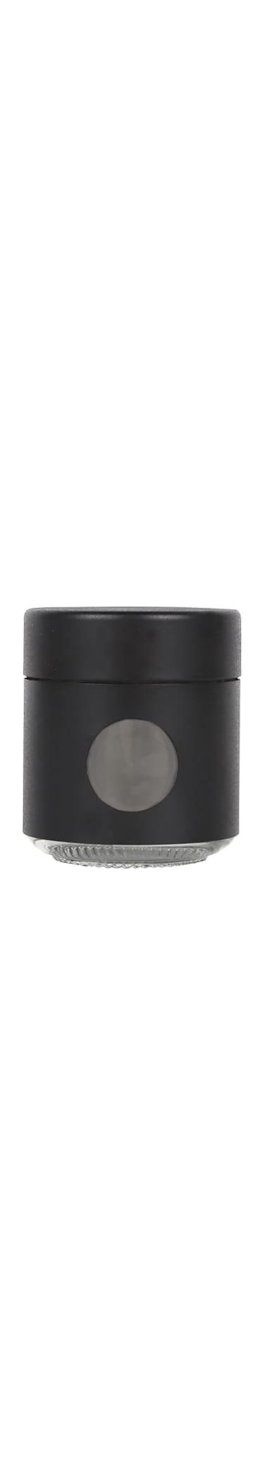 Mini Matte Black Canister, 120g Capacity