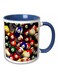 Printed Ceramic Mug White/Blue/Red