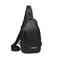 STARGOLD 12" Chest Bag with Front Pocket, Side USB Port For Device Charging, Foam Lining for Protection And Stylish Design