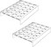 IEEK 2 Pack of 24 Slots Flat Countertop Coffee Pod Holder - Clear Acrylic K-Cup Organizer Tray