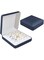 TERRIFI Travel Jewelry Organizer Case, Small Leather Jewelry case, Ring Storage Display Case, PU Leather Jewelry Storage Bags for Women, Portable Travel Jewelry Storage Bag for Earrings, Rings(Blue)