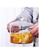 GulfDealz Glass Transparent Saucepan Stovetop Pot With Lid Handmade Glass Instant Noodles Cook Cookware-Large 1900ML