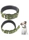 PETSARY Heavy Duty Double Needle Padded Nylon Military with Metal D Ring Buckle Dog Collar - Double Thick All Breed Adjustable Breathable Lightweight - Super Safety &amp; Comfort Quick Release - Small