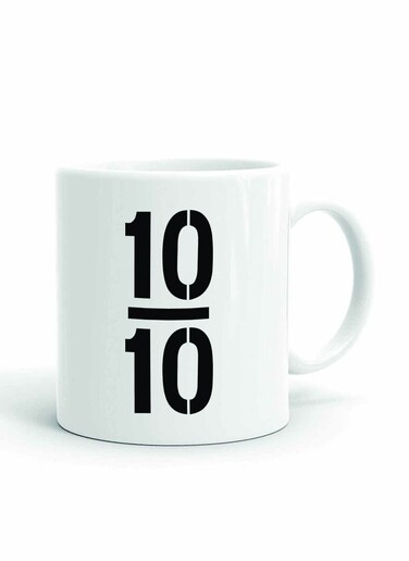 Your Wall 10/10 Abstract Printed Ceramic Coffee Mug 325ml, Perfect Gifting by Spoil Your Wall