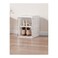 Stackable Shoe Storage Box Set, Clear Plastic, Front Opening Door, Modular Design, White