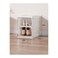 Stackable Shoe Storage Box Set, Clear Plastic, Front Opening Door, Modular Design, White