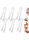 Plastic Buffet Serving Tongs, Disposable Clear Tongs, 6 Pcs Mini Clear Kitchen Tongs 6.3 Inch Small Ice Tongs For Tea And Coffee, Party Catering, Appetizers, Salad, Desserts, Sandwich, Buffet Barbecue