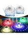 Solar Floating Pool Lights, Pool Lights That Float with RGB Color Changing Waterproof Disco Solar Pool Lights for Swimming Pool at Night Hangable LED Glow Ball Lights for Pond, Garden, Backyard 2PCS
