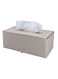 Paper Towel Holder Tissue Cover Napkin Holder, Luxury Large Opening Tissue Box Leather Household Living Dining Room Desktop Paper Box Coffee Table Advertising Tissue Box Commercial (Beige)