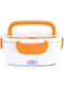 Dubai Gallery Portable Electric Heating Lunch Box With Car Plug Orange/White