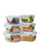 6 Pcs Container Set with Locking Lids, Food Storage Containers, Stackable Kitchen Organizer Boxes, BPA Free &amp; Microwave Freezer Dishwasher Safe Airtight Meal Prep