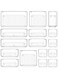 16 piece Clear Plastic Drawer Organizer Tray, Drawer Dividers Storage Bins For Bathroom, Vanity &amp; Accessories Storage, Small &amp; Large Plastic Containers For Makeup, Kitchen &amp; Utensils