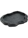 Cryfokt Reptile Feeder Terraium Bowl, Imitation Rock Design ABS Resin Shallow ReptileFeeder, Pet Safety Reptile Water Dish Food Bowl for Bearded Dragon Lizard Frog Gecko Tortoise Hermit Crab