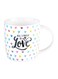 All I Need Is Love Printed Mug White/Black/Pink